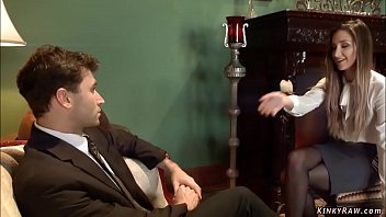 Big Cock Courier Anal Fucks Brunette