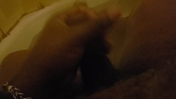 Jerking In Bathtub - black, ebony, masturbation, black-cock - Video 2575781