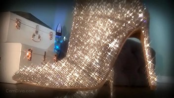 Mesmerize Her Slave With Sparkle Boots