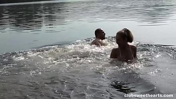 Mary Rock Is Into Nature And Hard Cock - hardcore, outdoor, blowjob, handjob, shaved, fingering, public, ball-sucking, hardsex, lake, nature, - Video 2389019