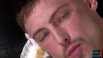 Hunky Inked Soldier Wanking His Oiledup Dick