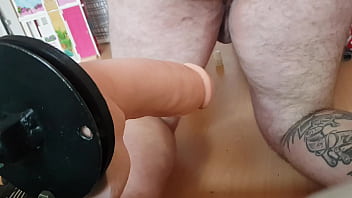 Fuck Machine 17, Bigger Dildo On New Machine.