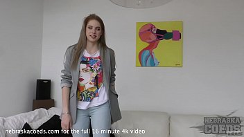 Super Fresh New 18yo Margarita Nervously Doing Her First Ever Casting