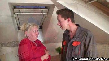 Fixing The Machine - Fucking The Busty Granny