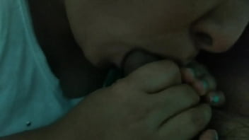 Sucking My Y. Cock, He Almost Gave Me Cum.