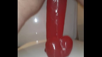 Fat Bitch Takes A Huge Dildo In Her Pussy