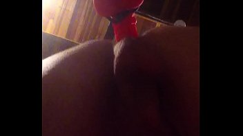 Trans Slut Taking Dildo Balls Deep