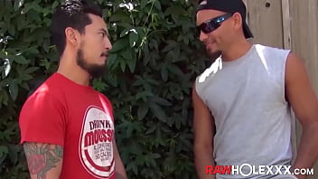 Big Cocked Latin Hunk Barebacks His Bearded Lover Doggystyle