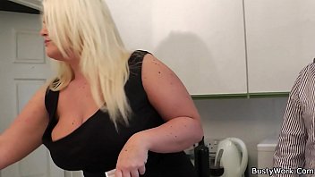 Busty Lady Boss Gets Her Pussy Licked Before Sex