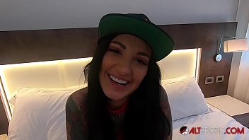 Tattooed Bombshell Adel Asanti Sucking A Big Cock