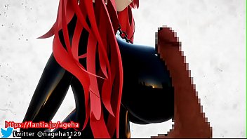 ぶるんぶるん揺れる爆乳にチンポを押し付ける