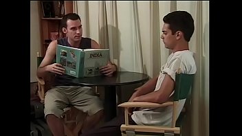 After Geography Lesson, Teacher Gives Blowjob And Ass Fucks To Cute Brunette Gay