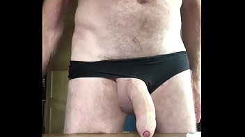 Wearing Her Black Panties Feels Sexy