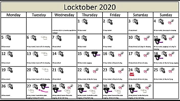 Locktober 2020 - The Tasks That Each Proper Chastity Slave Should Perform That Month Of The Year. You Have To Follow ...