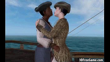 This Sexy 3d Pirate Babe Is Getting Fucked By A Black Cock