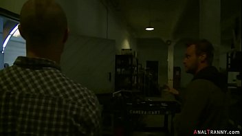 Asian Shemale Dom Anal Fucks Tied Man