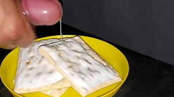 My Pop Tarts Needed More Sweetness. I Took Out My Cock And Added Some Cum Frosting. Delicious.