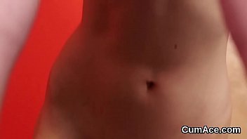 Feisty Hottie Gets Cum Load On Her Face Eating All The Love Juice