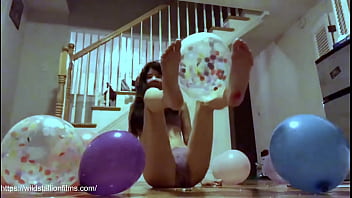 Sexy Balloon Play Featuring Alexandria Wu