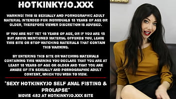 Sexy Hotkinkyjo Self Anal Fisting _ Prolapse