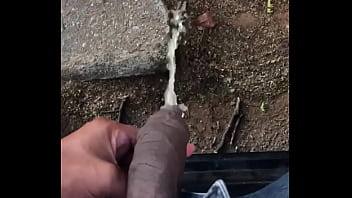 Mijando Na Porta Do Carro