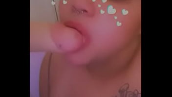 Bbw Slut Sucks Fake Cock