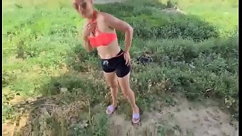 He Sucks Her Deep And Fucks Her And Puts His Cock Up To Her Belly And She Is Ecstatic. Everything Happens In Public And It Excites Her To Madness.