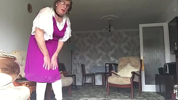 Purple Dress _ Boots - Johanna Clayton