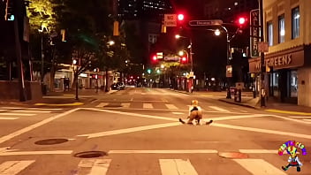 Clown Gets Dick Sucked In Middle Of The Street