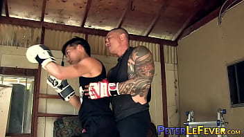 Boxer Asian Jocks Deepthroat Before Ball Gagged Ass Drilling