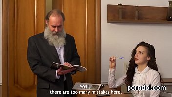 Lovable Is Tempted And Drilled By Aged Lecturer