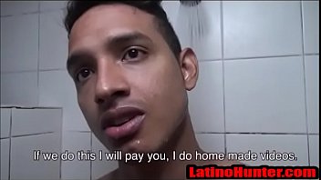 Latinohunter _- Two Latinos Trade Blowjobs In The Lockeroom