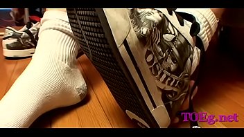 Cum On Feet In Solo - anal, hardcore, blowjob, masturbation, solo, american, fetish, socks, gay, footjob, short-hair, jock - Video 2430105