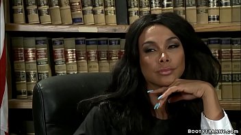 Busty Ts Judge Anal Fucks Offender