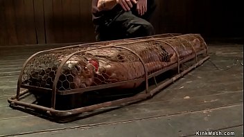 Ebony In Back Arch Bondage Fisted