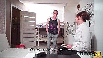 Tutor4k. Pretty Prof Is Banged By Guy Who Is Young Enough To Be Her Stepson