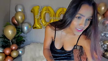 Amazing Latina With With Green Eyes Amelia Johnson Plays With Herself