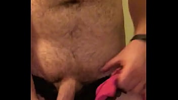 Wearing Panties And Jacking Off With Her Pink Thong