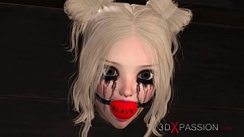 Hot Hardcore 3d Dickgirl Fucks A Ball Gagged Sex Slave Blonde In Restraints In The Basement