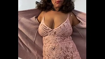 Anna Maria Mature Latina New Sexy Pink Lingerie