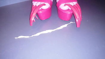 Lady L Red High Heels And Mega Long Red Nails (video Short Version)