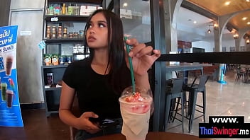 Real Amateur Thai Gf Ting Needs A Quickie Fuck After Her Cappuccino