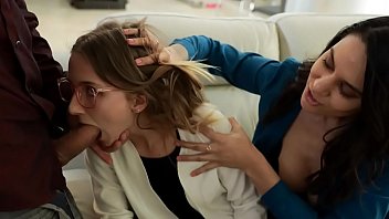 Step Daughter Offers Her Teen Body To Her New Daddy - Macy Meadows, Alexis Zara