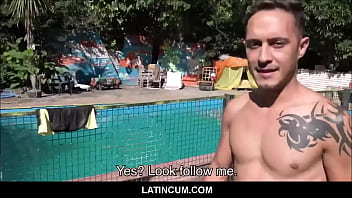 Two Latino Twink Boys Nacho _ Rodri Fuck Outdoors On Bench