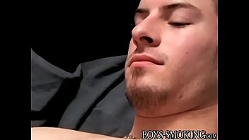 Big Dick Jock Mike Roberts Wanking Solo While Chain-smoking