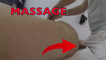 Massage Hidden Camera Records Fat Wife Groping Masseur' Dick