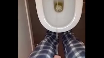 Man With Tiny Uncut Dick Pissing At Night