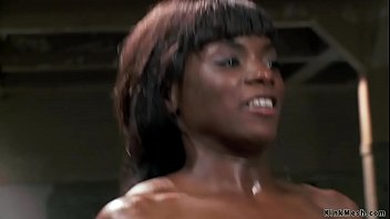 Ebony Trainee Fucked By Gimp