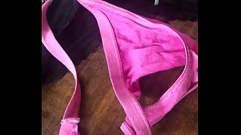 A Morning Cum Shot On Her Black Panties