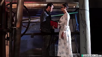 Tattooed Busty Brunette Gets Anal Sex